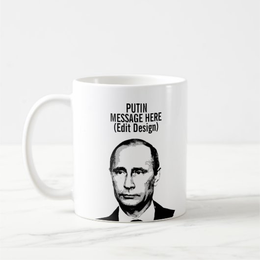 PERSONALISIERTES VLADIMIR PUTIN KAFFEETASSE (Links)