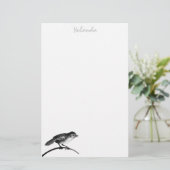 Personalisiertes Vogelpapier Briefpapier (Stehend Vorderseite)