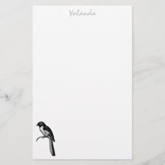 Personalisiertes Vogelpapier Briefpapier