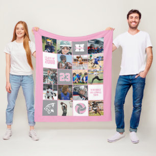 Personalisiertes Volleyball-Abschlussgeschenk in i Fleecedecke