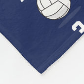 Personalisiertes Volleyball-Ball & Net-Muster Fleecedecke (Ecke)
