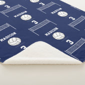 Personalisiertes Volleyball-Ball & Net-Muster Sherpadecke (3/4)