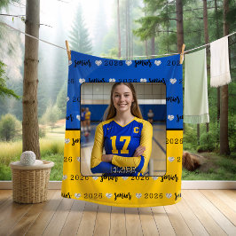 Personalisiertes Volleyball-Foto-Abitur  Fleecedecke