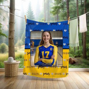 Personalisiertes Volleyball-Foto-Abitur Fleecedecke