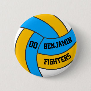 Personalisiertes Volleyball-Geschenk für Jungen un Button