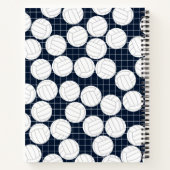 Personalisiertes Volleyball-Notebook Notizblock (Rückseite)