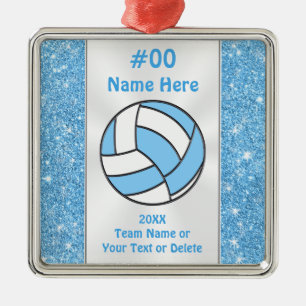 Personalisiertes Volleyball-Spielerdekor Ornament Aus Metall
