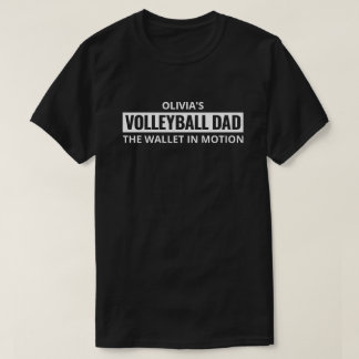 Personalisiertes Volleyball-Vater-Geschenk für Män T-Shirt
