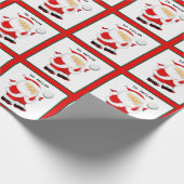 Personalisiertes Volleyball Weihnachtsgeschenk Geschenkpapier (Ecke)