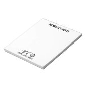 Personalisiertes Volleyballsportzeichen Notizblock (Rotiert)