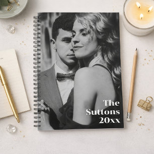 Personalisiertes Vollpaar-Foto Elegante Hochzeit Planer
