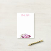 Personalisiertes Vorlagenskript für Aquarellfarben Post-it Klebezettel (Auf Schreibtisch)