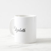 Personalisiertes Vorlagenskript für Ihren Namen Kaffeetasse (Vorderseite Links)