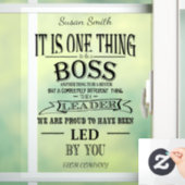 personalisiertes Vorruhestandszeichen Fensteraufkleber (Zuhause)