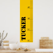 Personalisiertes Wachstumsmuster - Regler Poster (Küche)