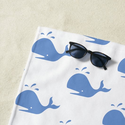 Personalisiertes Wal-Badetuch Strandtuch (Beispiel)