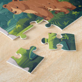 Personalisiertes Wald-Kinder-Name-Puzzle Puzzle (Seite)