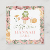 Personalisiertes Waldland Fairy floral Girls Gesch Begleitkarte (Vorderseite)