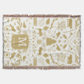 Personalisiertes Waldland Holiday Throw Blanket Decke (Vorderseite)