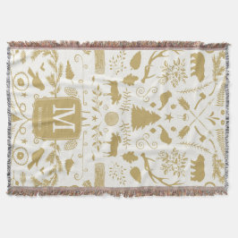 Personalisiertes Waldland Holiday Throw Blanket Decke