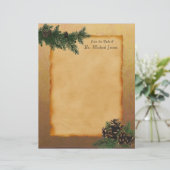 Personalisiertes Waldparkett (Stehend Vorderseite)