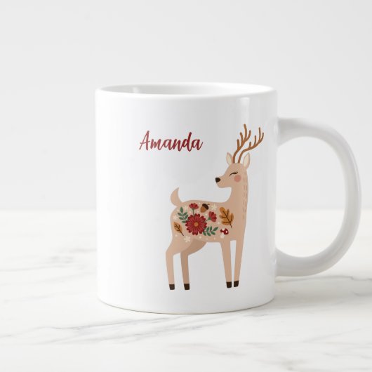 Personalisiertes Waldwild Jumbo-Tasse (Rechts)