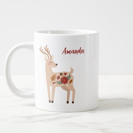Personalisiertes Waldwild Jumbo-Tasse (Links)