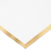 Personalisiertes Wappen aus Weiß und Goldkrone Tischdecke (Schrägansicht)