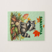 Personalisiertes Waschbär-Puzzle Puzzle (Horizontal)