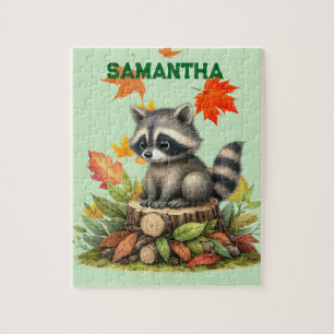 Personalisiertes Waschbär-Puzzle Puzzle