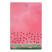 Personalisiertes Wasser Rosa Grüne Wassermelone Mini Klemmbrett (Rückseite)