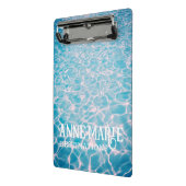 Personalisiertes Wasserbad Mini Klemmbrett (Gewinkelt2)