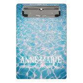 Personalisiertes Wasserbad Mini Klemmbrett (Vorderseite)