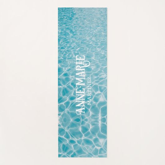 Personalisiertes Wasserbad Reflektionen Yogamatte (Vorderseite)