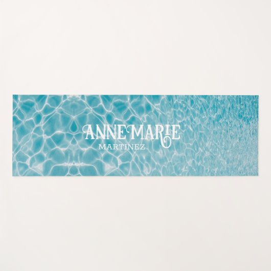 Personalisiertes Wasserbad Reflektionen Yogamatte (Vorderseite (Horizontal))