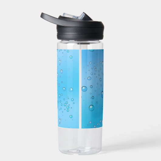 Personalisiertes Wasserblau und klare Wasserblasen Trinkflasche (Rechts)