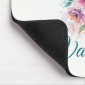 Personalisiertes Wasserfarben-Blumen-Name-Mauspad Mousepad (Ecke)