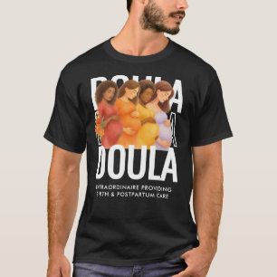 Personalisiertes Wasserfarben-Doula T-Shirt