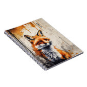 Personalisiertes Wasserfarben-Fuchs-Notizbuch Notizblock (Rechte Seite)