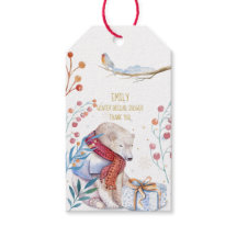 Personalisiertes Wasserfarben-Geschenk-Tag mit Wei