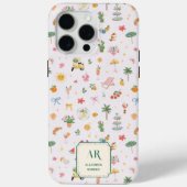 Personalisiertes Wasserfarben-Monogramm für den So Case-Mate iPhone Hülle (Rückseite)