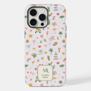 Personalisiertes Wasserfarben-Monogramm für den So iPhone 15 Pro Max Hülle