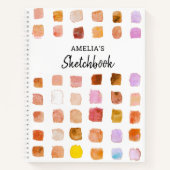 Personalisiertes Wasserfarben-Muster Notizblock (Vorderseite)