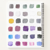 Personalisiertes Wasserfarben-Muster Notizblock (Rückseite)