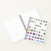 Personalisiertes Wasserfarben-Muster Notizblock (Innenseite)