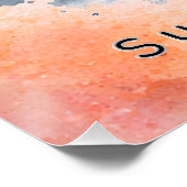 Personalisiertes Wasserfarben-Paar-Foto-Geschenk n Poster (Ecke)