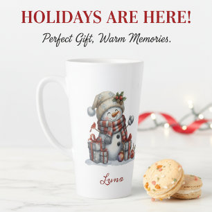 Personalisiertes Wasserfarben-Weihnachtsgeschenk Milchtasse