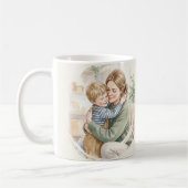 Personalisiertes Wasserfarbenbild einer Mutter, di Kaffeetasse (Links)
