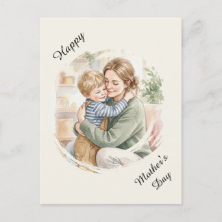 Personalisiertes Wasserfarbenbild einer Mutter, di Postkarte