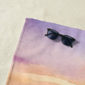 Personalisiertes Wasserfarbengebirge Sonnenunterga Strandtuch (Beispiel)